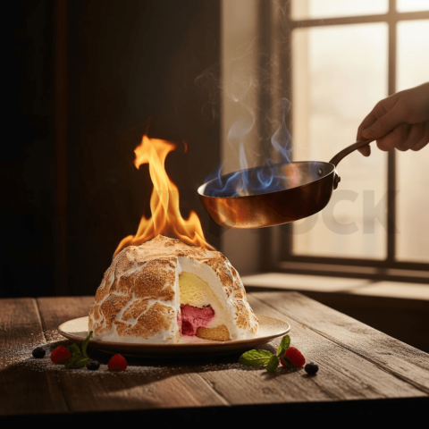 Baked Alaska Flamb FOD D&SMT 0016