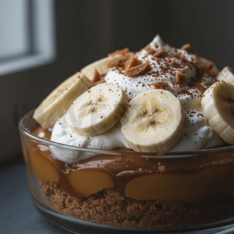Banoffee Pie With Banana Slices FOD D&SMT 0084