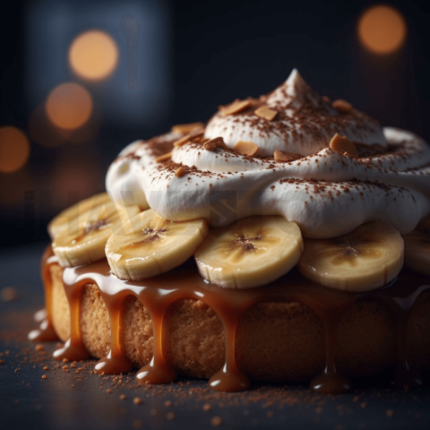 Banoffee Pie With Banana Slices FOD D&SMT 0164