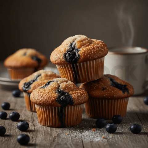 Blueberry Muffins Rustic Style FOD D&SMT 0274