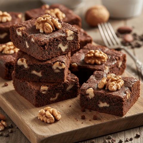 Brownies Fudgy With Walnuts FOD D&SMT 0279