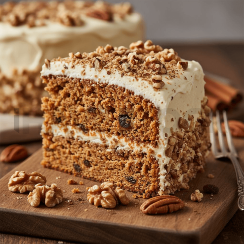 Carrot Cake With Nuts And Frosting FOD D&SMT 0160