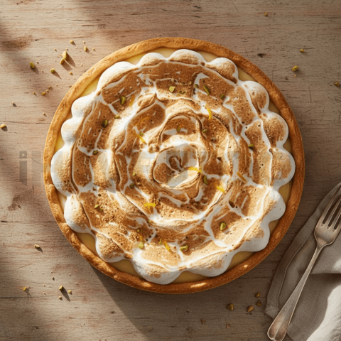 FOD D&SMT 0290 Lemon Tart With Toasted Meringue