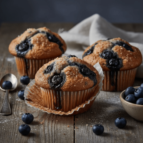 FOD D&SMT 0293 Blueberry Muffins Rustic Style