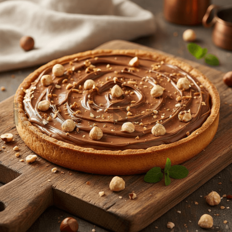 Hazelnut Praline Tart FOD D&SMT 0006
