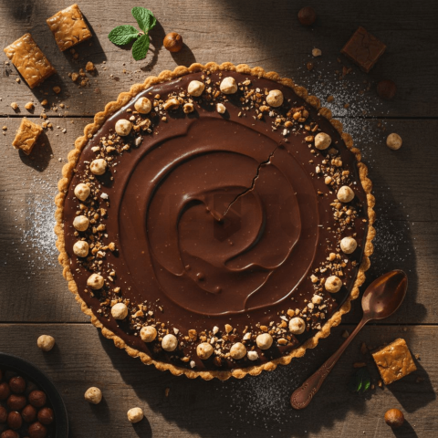 Hazelnut Praline Tart FOD D&SMT 0055