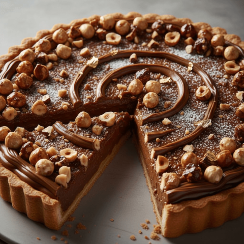 Hazelnut Praline Tart FOD D&SMT 0145