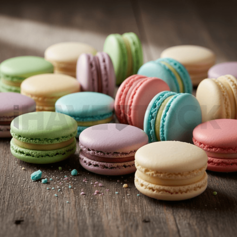Macarons Assorted Pastel Colors FOD D&SMT 0175