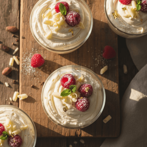 White Chocolate Mousse Cups FOD D&SMT 0282