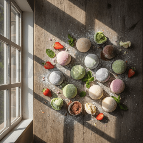 Mochi Ice Cream Assorted Flavors FOD D&SMT 0135