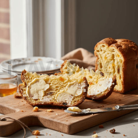 Panettone Slices With Butter FOD D&SMT 0047