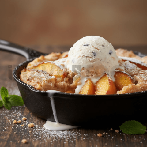 Peach Cobbler With Vanilla FOD D&SMT 0048
