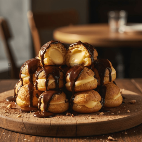 Profiteroles With Chocolate Sauce FOD D&SMT 0186