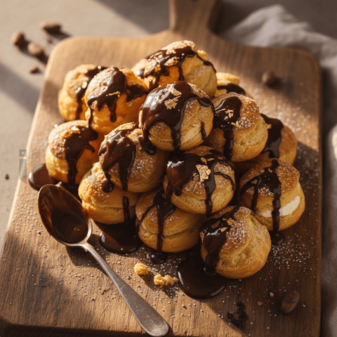 Profiteroles With Chocolate Sauce FOD D&SMT 0231
