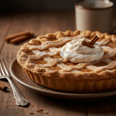 Pumpkin Pie With Cream FOD D&SMT 0068