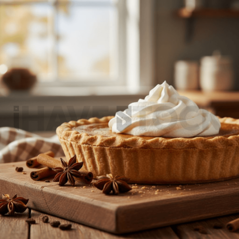 Pumpkin Pie With Cream FOD D&SMT 0215