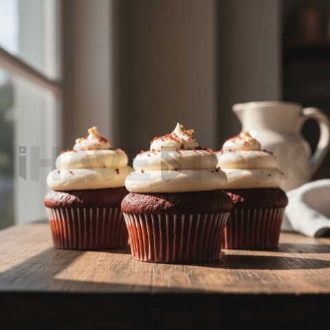 Red Velvet Cupcakes With Cream Cheese Frosting FOD D&SMT 0171