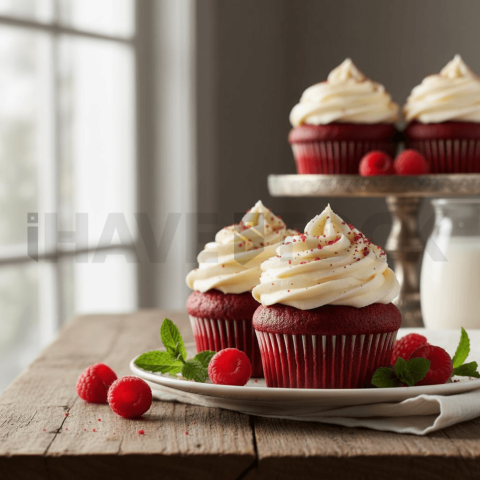 Red Velvet Cupcakes With Cream Cheese Frosting FOD D&SMT 0271
