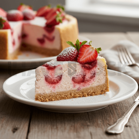 Strawberry Cheesecake With Graham Crust FOD D&SMT 0217