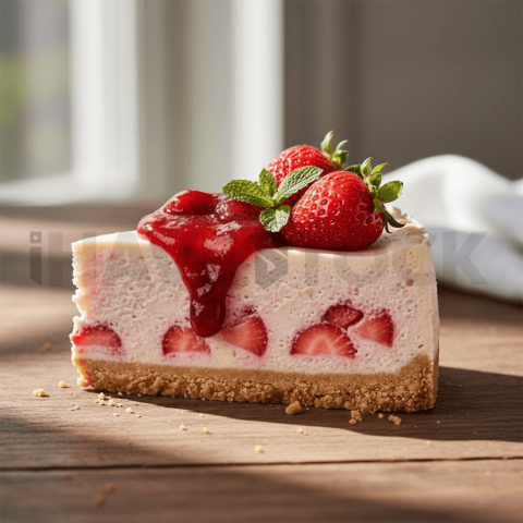 Strawberry Cheesecake With Graham Crust FOD D&SMT 0117