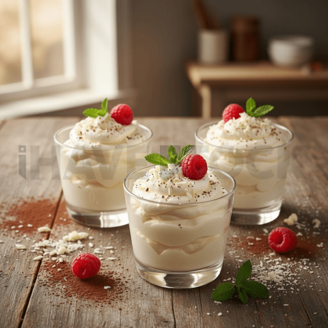 White Chocolate Mousse Cups FOD D&SMT 0010