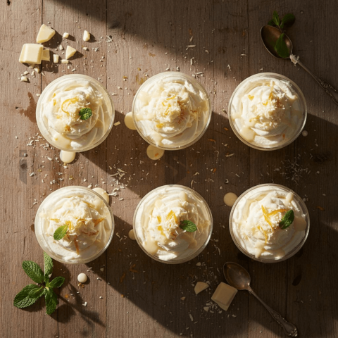 White Chocolate Mousse Cups FOD D&SMT 0051