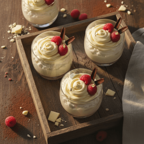 White Chocolate Mousse Cups FOD D&SMT 0141