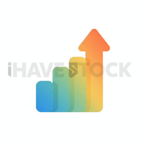 Sales Growth Icon Vector