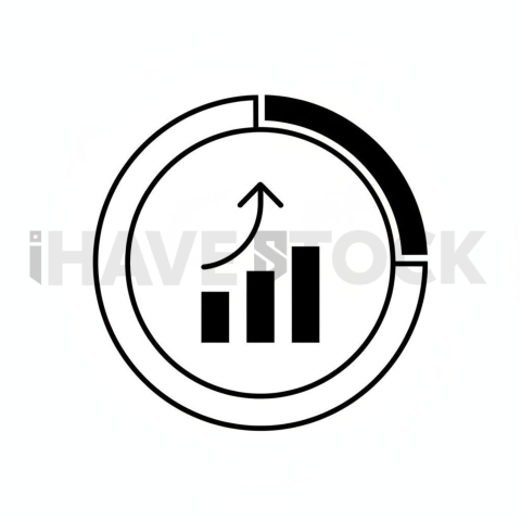 Kpi Metric Widget Thin Stroke Symbol