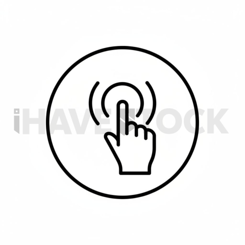 Cursor Click Monoline Icon(1)