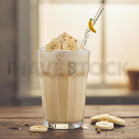 Banana Milkshake Close View FOD D&S 3600