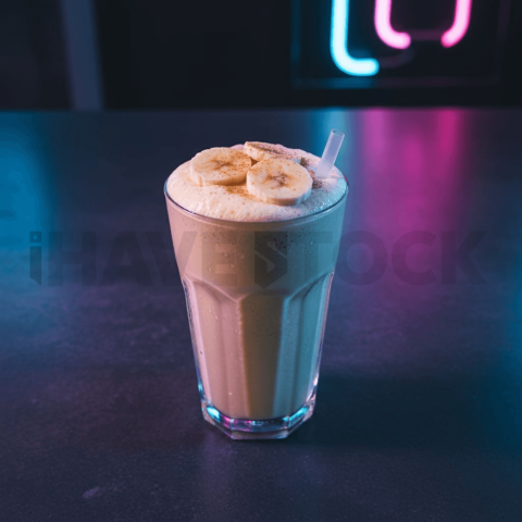 Banana Milkshake Close View FOD D&S 3575