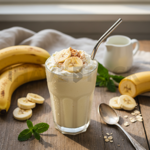 Banana Milkshake Close View FOD D&S 3904