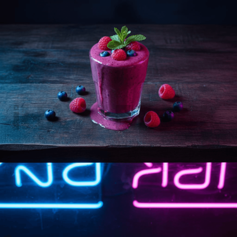 Berry Smoothie On Wooden Count FOD D&S 3892