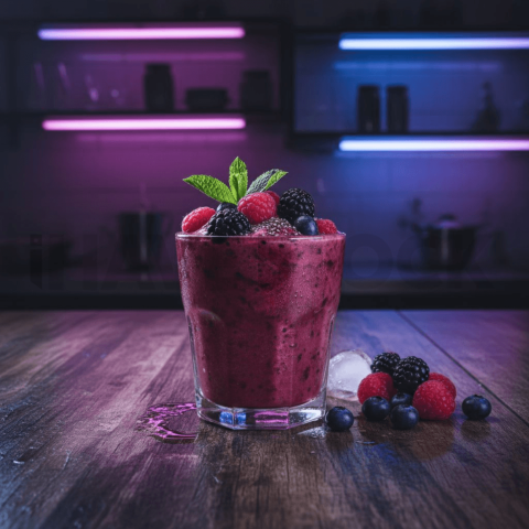 Berry Smoothie On Wooden Count FOD D&S 3811