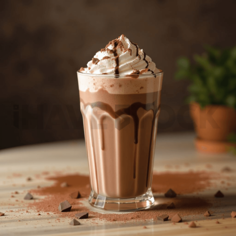 Chocolate Milkshake Glass Cup FOD D&S 3468