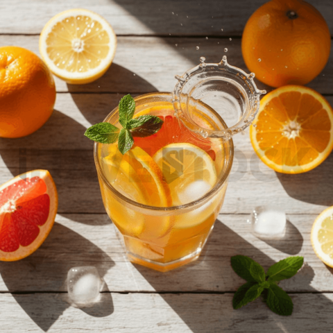 Citrus Drink In Transparent Gl FOD D&S 4017