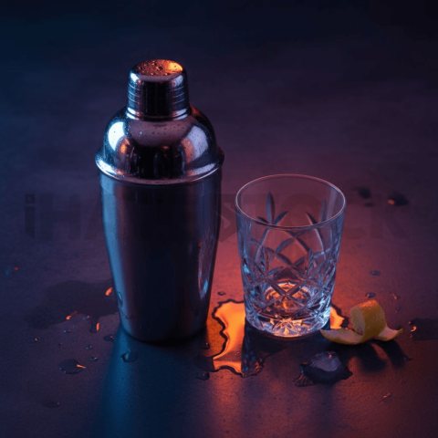 Cocktail Shaker Next To Glass FOD D&S 3699