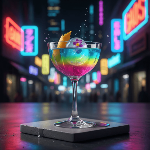 Cocktail Cup With Vivid Colors FOD D&S 4063