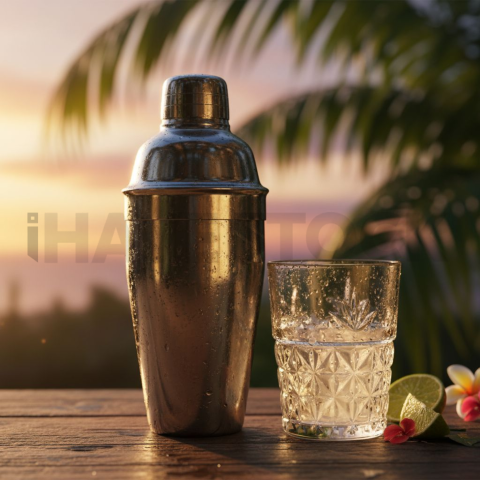 Cocktail Shaker Next To Glass FOD D&S 3871