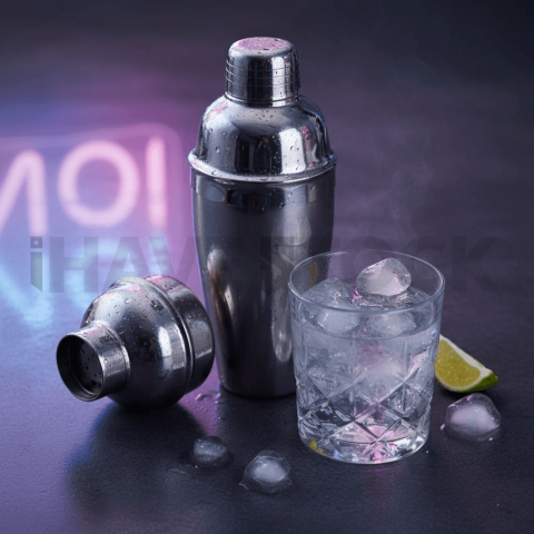 Cocktail Shaker Next To Glass FOD D&S 3928