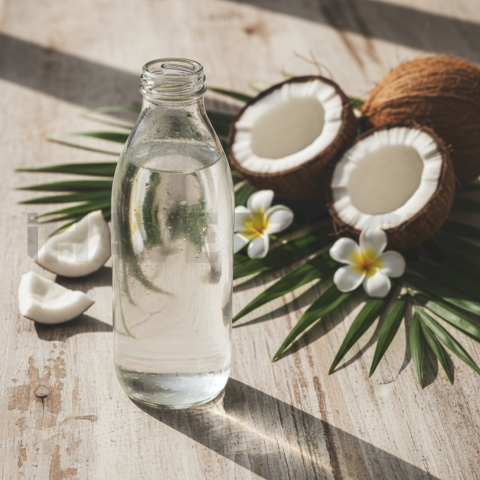 Coconut Water In Bottle On Tab FOD D&S 3362