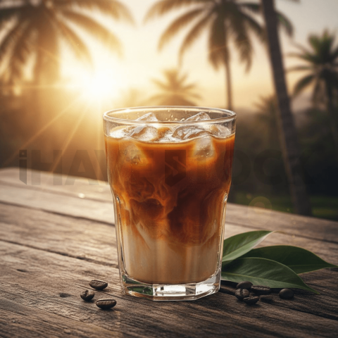 Coffee Drink With Ice Cubes FOD D&S 3298