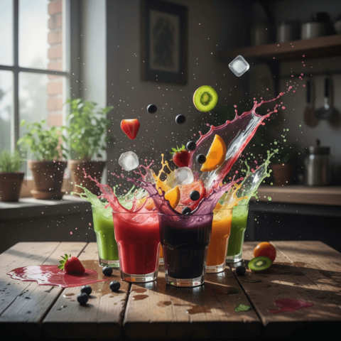 Colorful Juice Splash Photogra FOD D&S 3645