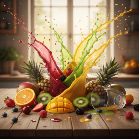 Colorful Juice Splash Photogra FOD D&S 4049