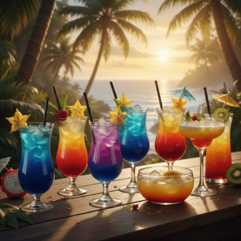 Drink Assortment With Gradient FOD D&S 3381