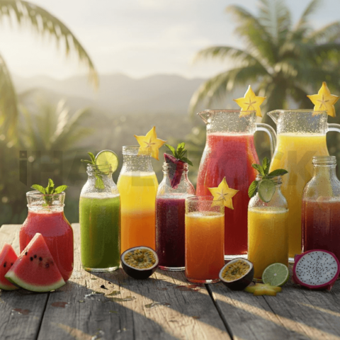 Fresh Fruit Juice Assortment FOD D&S 3543