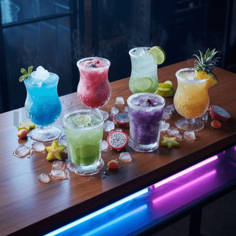 Frozen Cocktail Setup Table FOD D&S 3289