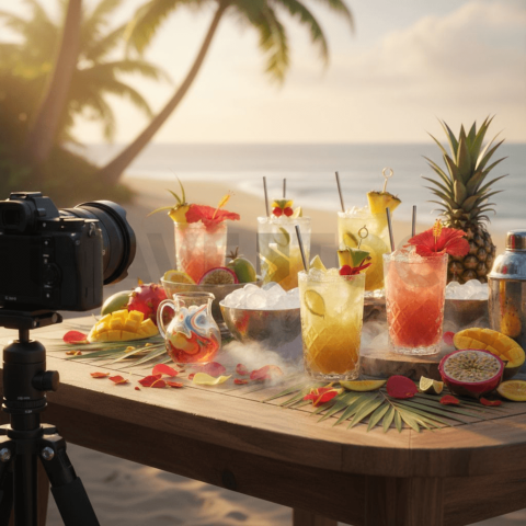 Frozen Cocktail Setup Table FOD D&S 3875