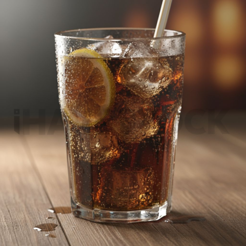 Glass Of Cold Cola On Wood Tab FOD D&S 3574